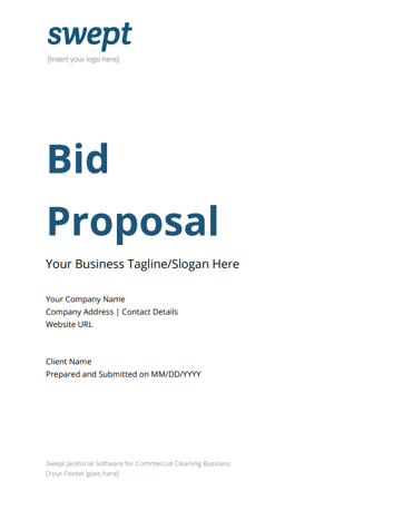 Cleaning Company Bid Proposal