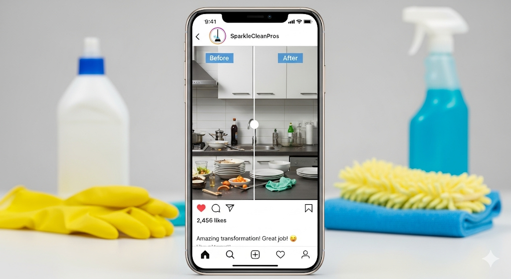 Cleaning Social Media Post Before and After