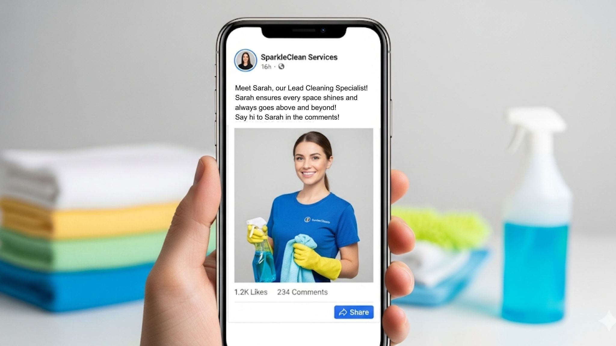 Cleaning Social Media Posts Staff Spotlight