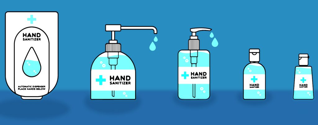 commercial hand sanitizers