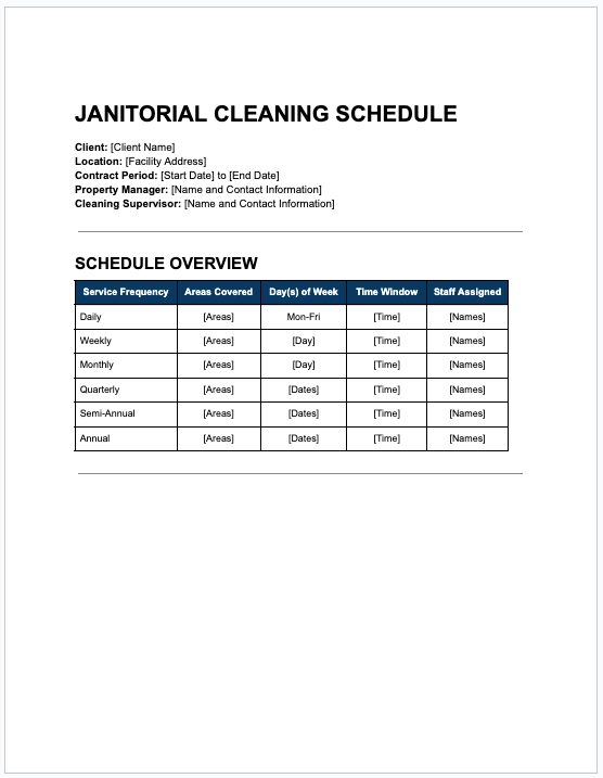 20 Professional Cleaning Business Templates Every Pro Needs to Run ...