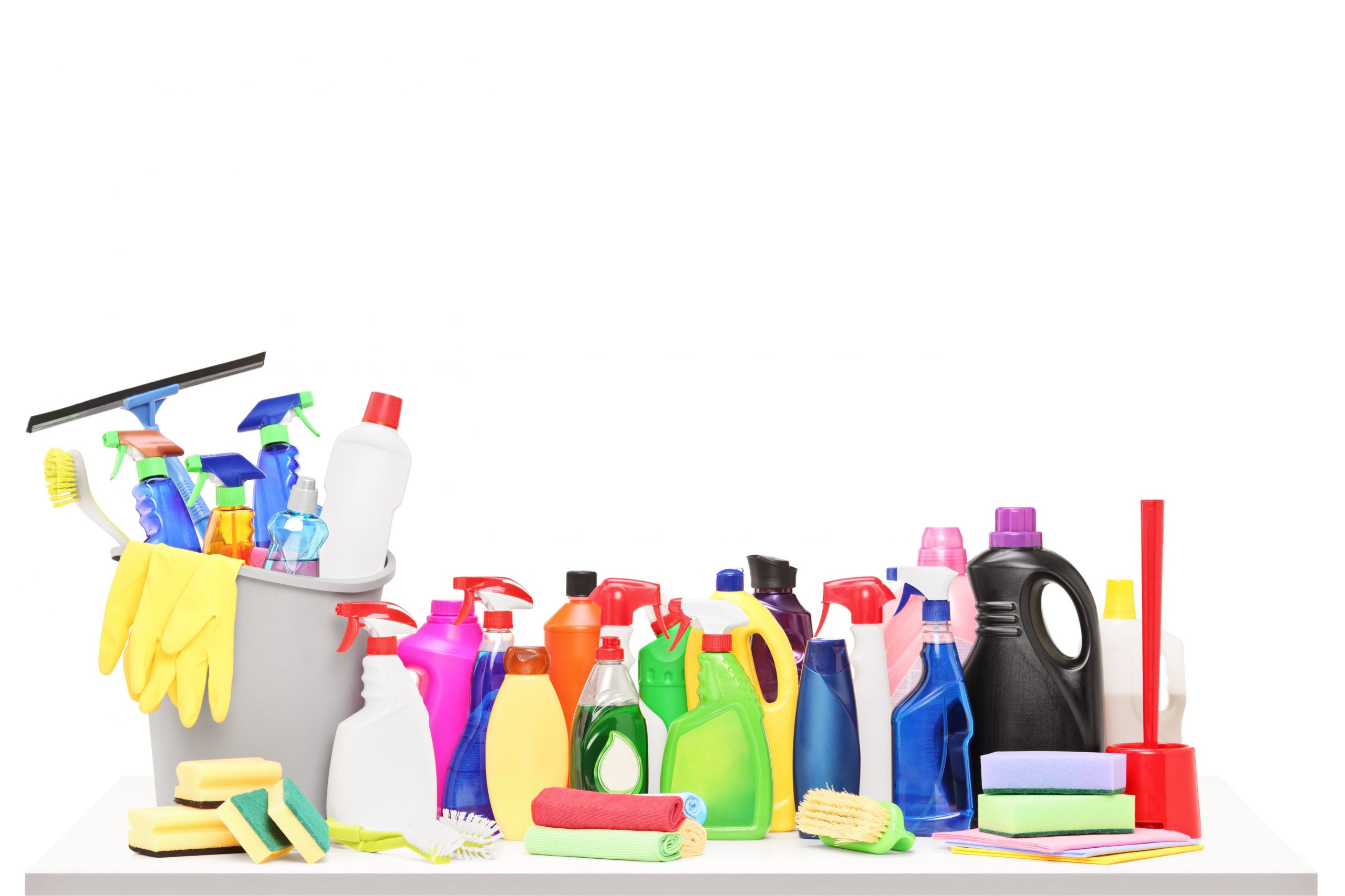 household cleaning products clipart